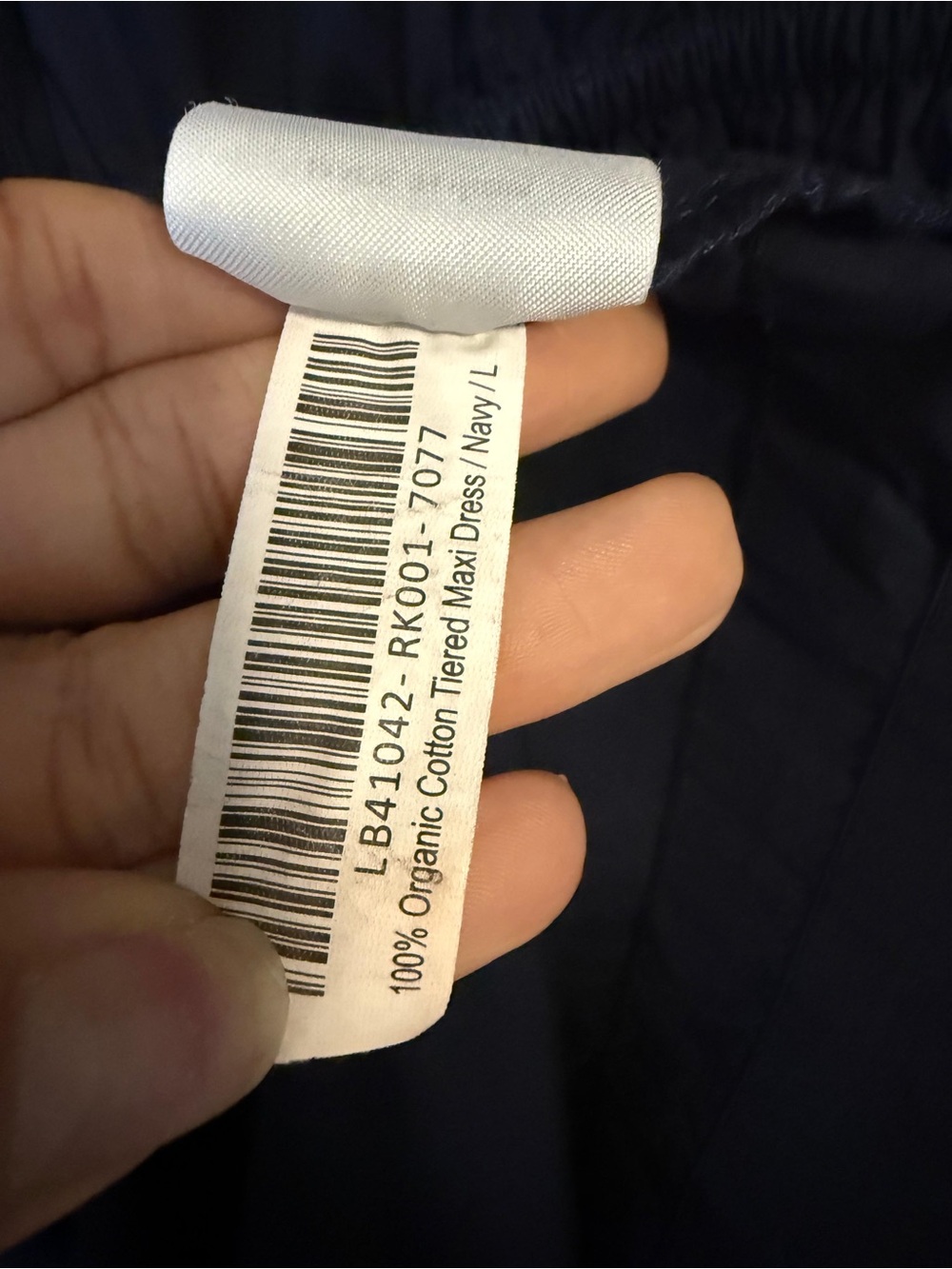 Quince- 100% Organic Cotton Poplin Tiered Maxi Dress Sz: L - Picture 11 of 11